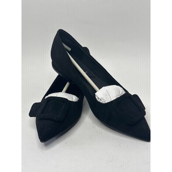 Anne Klein Kalea Ballet Flat Black Suede Size 7.5 M NWT - Picture 3 of 9
